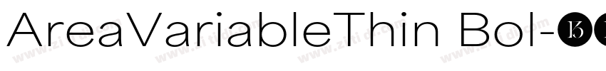 AreaVariableThin Bol字体转换